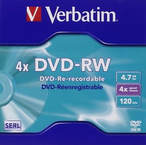 Verbatim VB-DMW44JC DVD-RW Matt Silver 4x, 5pcs  (43285)
