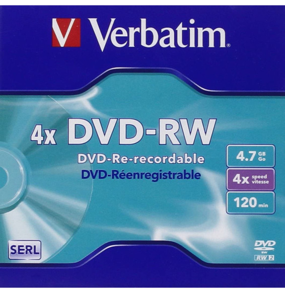 Verbatim VB-DMW44JC DVD-RW Matt Silver 4x, 5pcs (43285)