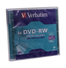 Verbatim VB-DMW44JC DVD-RW Matt Silver 4x, 5pcs  (43285)