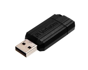 Verbatim Micro-clé USBPinStripe de 8 Go - noire PinStripe, USB 2.0, 8 GB, Noire  (49062) — image 2