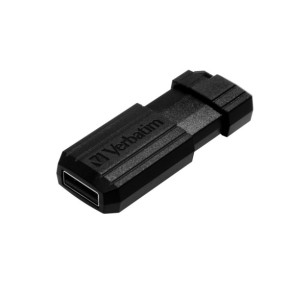 Verbatim Micro-clé USBPinStripe de 8 Go - noire PinStripe, USB 2.0, 8 GB, Noire  (49062)
