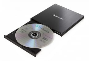 Verbatim 43889 lecteur de disques optiques Blu-Ray RW Noir Graveur Blu-ray externe, Ultra HD 4K, USB 3.1 Gen 1 Type C  (43889)