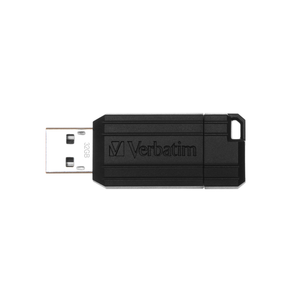 Verbatim Micro-clé USBPinStripe de 32 Go - noire Micro-clé USB PinStripe de 32 Go - noire  (49064)