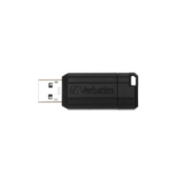 Verbatim Micro-clé USBPinStripe de 64 Go - noire Micro-clé USB PinStripe de 64 Go - noire  (49065)