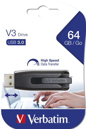 Verbatim Clé USB V3 de 64 Go Clé USB V3 de 64 Go  (49174) — image 4