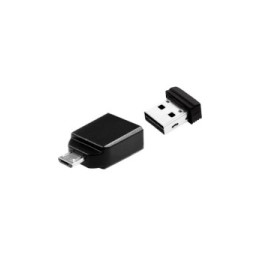 Verbatim Clé NANO USB 16 Go avec adaptateur Micro USB Store' n' Go Nano, USB 2.0, 16GB  (49821)