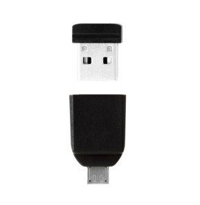 Verbatim Clé NANO USB 16 Go avec adaptateur Micro USB Store' n' Go Nano, USB 2.0, 16GB  (49821)