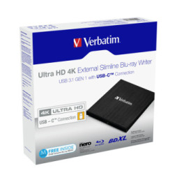 Verbatim 43888 lecteur de disques optiques Blu-Ray DVD Combo Noir (43888)