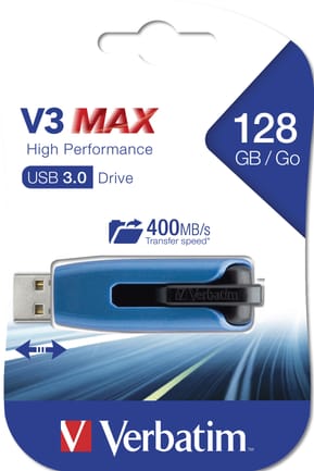 Verbatim Clé USB V3 MAX de 128 Go Store 'n' Go V3 Max, USB 3.0, 128GB  (49808) — image 5