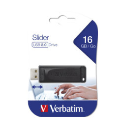 Verbatim Clé USB Slider (16 Go) Store 'n' Go, USB 2.0, 16GB  (98696)