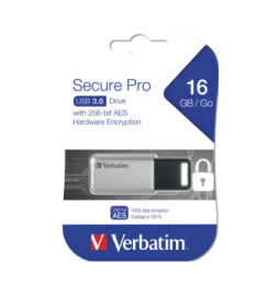 Verbatim Clé Secure Pro USB 3.0, 16 Go Secure Pro, USB 3.0, 16GB  (98664)