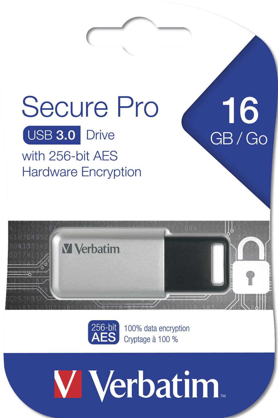 Verbatim Clé Secure Pro USB 3.0, 16 Go Secure Pro, USB 3.0, 16GB  (98664) — image 3