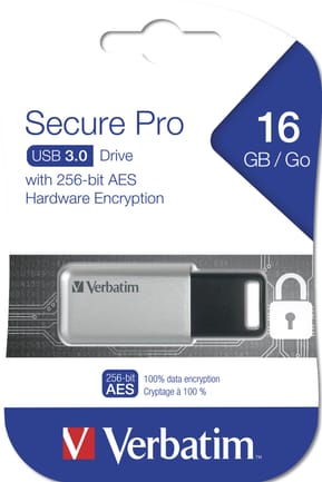 Verbatim Clé Secure Pro USB 3.0, 16 Go Secure Pro, USB 3.0, 16GB  (98664) — image 3