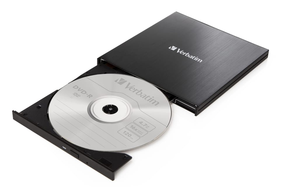 Verbatim 43886 lecteur de disques optiques DVD±RW Noir CD/DVD, 4 MB, USB-C, 145 x 133 x 11 mm, 237 g  (43886) — image 2