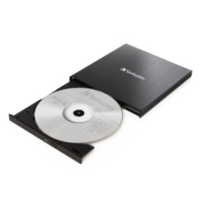 Verbatim 43886 lecteur de disques optiques DVD±RW Noir CD/DVD, 4 MB, USB-C, 145 x 133 x 11 mm, 237 g  (43886)