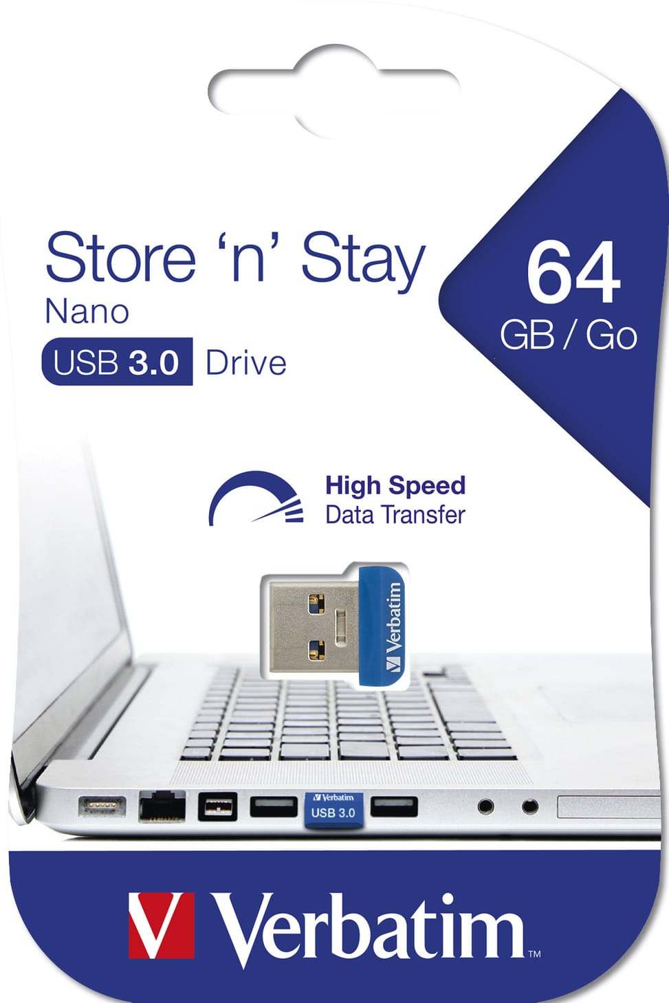 Verbatim Clé NANO USB 3.0 Store 'n' Stay 64 Go Store 'n' Stay Nano, USB 3.0, 64GB  (98711) — image 5