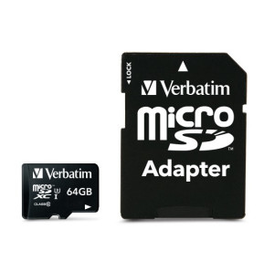 Verbatim Pro 64 Go MicroSDXC UHS Classe 10 64GB, Micro SDXC, UHS Speed Class 3 (U3)  (47042)