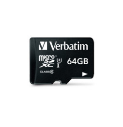 Verbatim Pro 64 Go MicroSDXC UHS Classe 10 64GB, Micro SDXC, UHS Speed Class 3 (U3)  (47042)