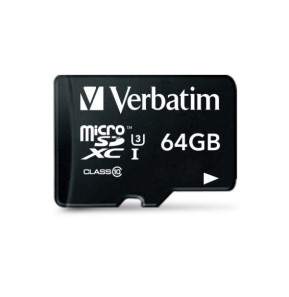 Verbatim Pro 64 Go MicroSDXC UHS Classe 10 64GB, Micro SDXC, UHS Speed Class 3 (U3)  (47042)