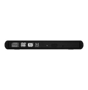 Verbatim Slimline CD/DVD lecteur de disques optiques DVD-RW Noir 8X DVD Write Speed, 24X CD Write Speed, USB 2.0  (98938)