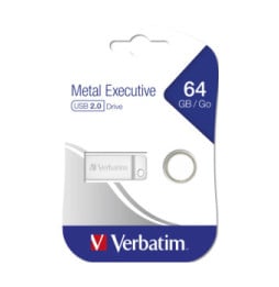 Verbatim Clé USB 2.0 Executive métallique 64 GB Clé USB 2.0 Executive métallique 64GB  (98750)