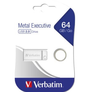 Verbatim Clé USB 2.0 Executive métallique 64 GB Clé USB 2.0 Executive métallique 64GB  (98750)