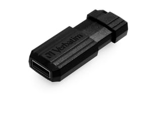 Verbatim Micro-clé USBPinStripe de 128 Go - noire PinStripe USB Drive 128GB  (49071) — image 2