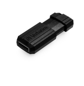 Verbatim Micro-clé USBPinStripe de 128 Go - noire PinStripe USB Drive 128GB  (49071)