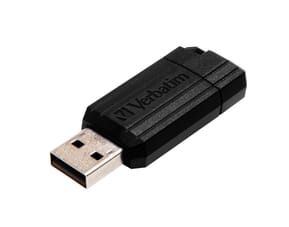 Verbatim Micro-clé USBPinStripe de 128 Go - noire PinStripe USB Drive 128GB  (49071) — image 3