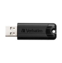 Verbatim Clé USBPinStripe 3.0 de 64 Go - Noire PinStripe, USB 3.0, 64GB, Noire  (49318)