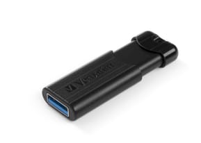 Verbatim Clé USBPinStripe 3.0 de 256 Go - Noire PinStripe, USB 3.0, 256GGB, Noire  (49320)