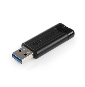Verbatim Clé USBPinStripe 3.0 de 256 Go - Noire PinStripe, USB 3.0, 256GGB, Noire  (49320)