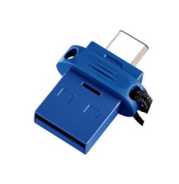 Verbatim Clé USB à double connectique de type C/USB 3.0 32 Go 32 GB, USB-C/USB 3.0, 34 x 19 x 7 mm  (49966)