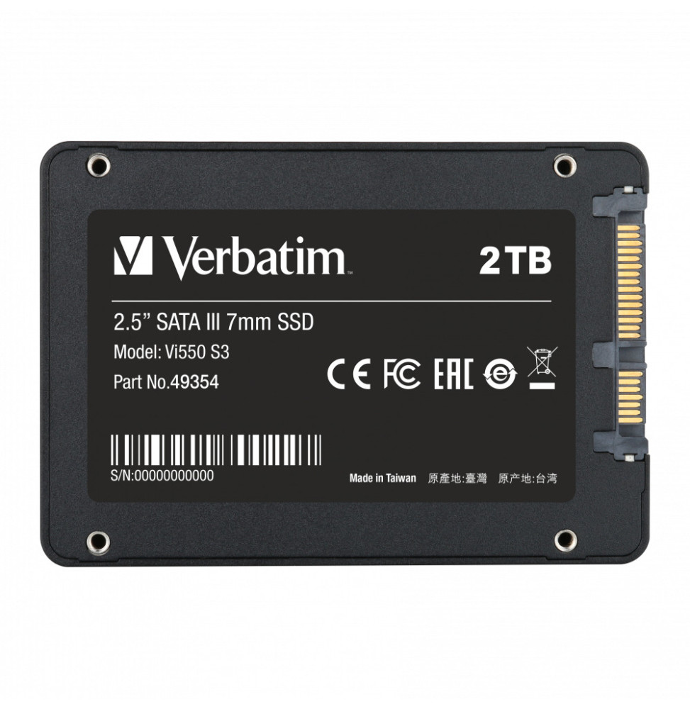 Verbatim Vi550 S3 2.5" 2 To Série ATA III (49354)