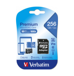 Verbatim Premium U1 256 Go MicroSDXC UHS-I Classe 10 (44087)