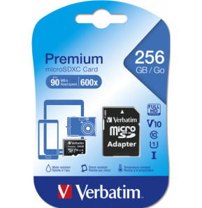 Verbatim Premium U1 256 Go MicroSDXC UHS-I Classe 10 (44087)