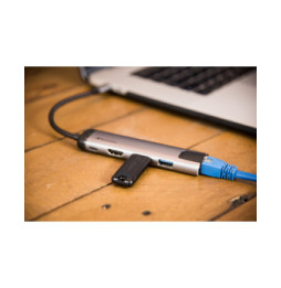Verbatim 49141 station d'accueil USB 3.2 Gen 1 (3.1 Gen 1) Type-C Noir, Argent (49141)