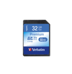 Verbatim Premium 32 Go SDHC Classe 10 Verbatim Premium 32 GB SDHC Class 10  (43963)