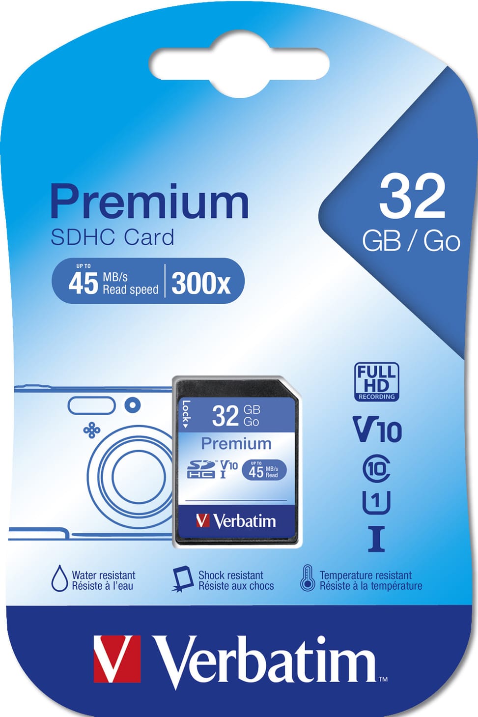 Verbatim Premium 32 Go SDHC Classe 10 Verbatim Premium 32 GB SDHC Class 10  (43963) — image 2