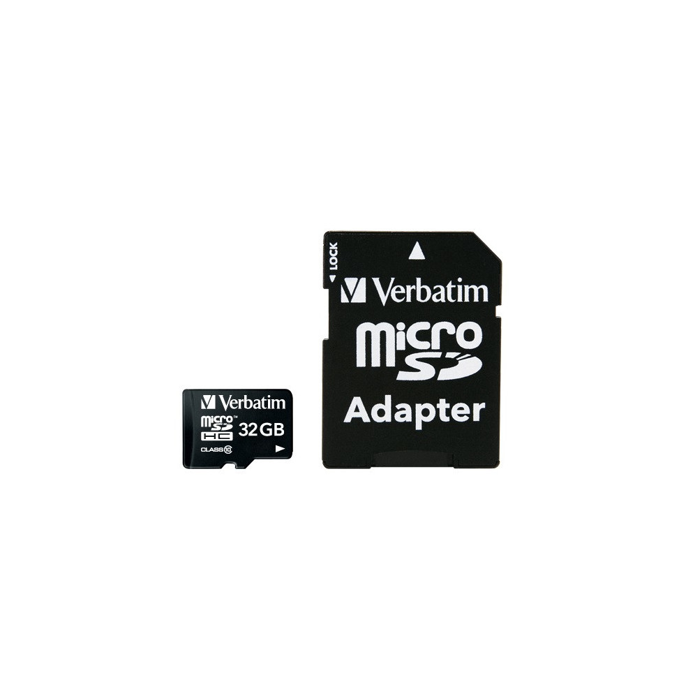 Verbatim Premium 32 Go MicroSDHC Classe 10 32GB, Micro SDHC, Class 10  (44083)