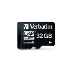 Verbatim Premium 32 Go MicroSDHC Classe 10 32GB, Micro SDHC, Class 10  (44083)