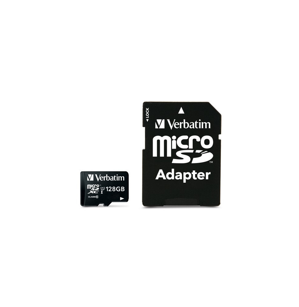 Verbatim Premium 128 Go MicroSDXC UHS-I Classe 10 128GB, MicroSDXC, Class 10  (44085)