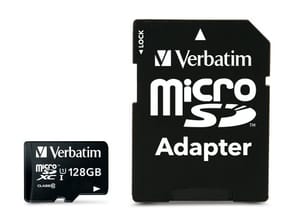 Verbatim Premium 128 Go MicroSDXC UHS-I Classe 10 128GB, MicroSDXC, Class 10  (44085)