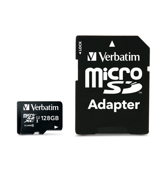 Verbatim Premium 128 Go MicroSDXC UHS-I Classe 10 128GB, MicroSDXC, Class 10 (44085)