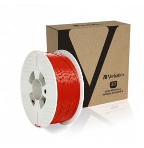 Verbatim 55053 matériel d'impression 3D PETg (polyéthylène téréphtalate glycolisé) Rouge 1 kg (55053)
