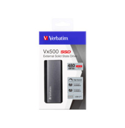 Verbatim Disque SSD externe Vx500 USB 3.1 Gén 2 480 Go Disque SSD externe Vx500 USB 3.1 Gén 2, 480Go  (47443)