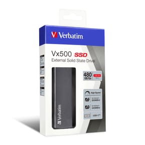 Verbatim Disque SSD externe Vx500 USB 3.1 Gén 2 480 Go Disque SSD externe Vx500 USB 3.1 Gén 2, 480Go  (47443) — image 4