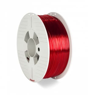 Verbatim 55054 matériel d'impression 3D PETg (polyéthylène téréphtalate glycolisé) Rouge, Transparent 1 kg (55054)