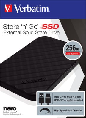 Verbatim Disque SSD portable Store 'n' Go USB 3.2 Gén 1 256 Go (53249) — image 4