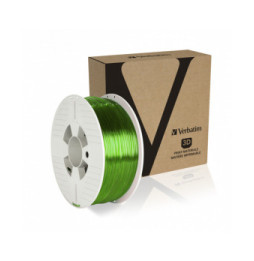 Verbatim 55065 matériel d'impression 3D PETg (polyéthylène téréphtalate glycolisé) Vert, Transparent 1 kg (55065)